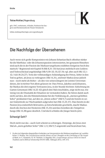 Nachfolge | Kirche | Tobias Nicklas   Die Nachfolge der Übersehenen [142-146]